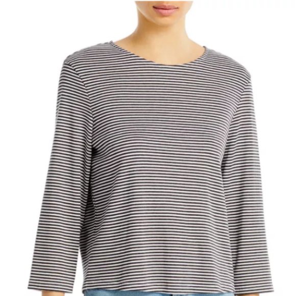 Theory Lowell Square Striped Tee MSRP $140 Great Reviews SZ S M L XL - Picture 4 of 8